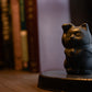 Kutani Ware Maneki Neko – Matte Glaze Lucky Cat