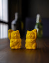Kutani Ware Maneki Neko – Matte Glaze Lucky Cat